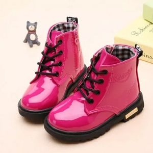 Baby girls zipper/laces ankle boots shoes